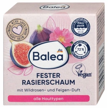 Тверда піна для гоління Balea Fester Rasierschaum Wildrose Feige - 60 g