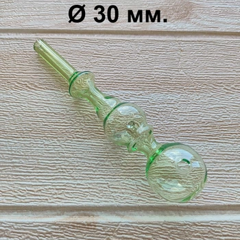 Стеклянная трубка для курения Bumba Oil Long Green 14 см./30 мм.