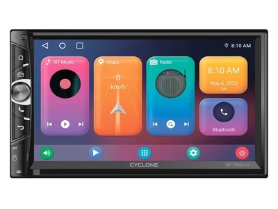 Автомагнитола Cyclone MP-7086A V4 ANDROID 10 2/32Gb 4 ядра Car2/32Gb 4 ядра CarPlay\Andrroid Auto GPS Wi-Fi Андроид 2 Din 7 дюймов
