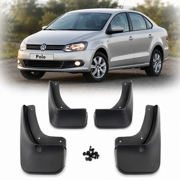 Бризковики Volkswagen Polo V 2009-2017 Седан Модельні комплект 4 шт (OEM: 6R0 075 111 6R0075111 6RU 075 101 6RU 075 101 A)