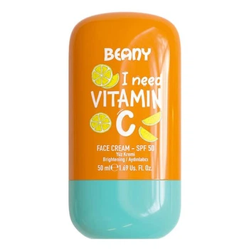 Осветительный крем для лица с витамином С из SPF 50 Beany, 50 мл