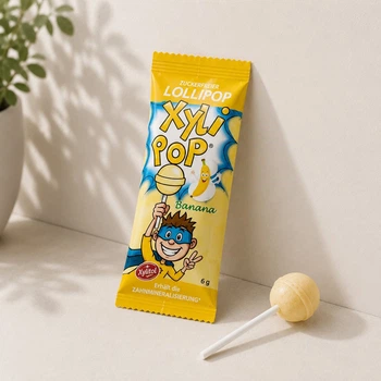 Конфета с ксилитом Miradent XyliPop (банан), 1 шт