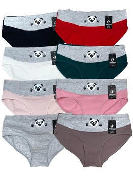 Женские трусики слипы 2XL 6924 однотонные - 8 шт