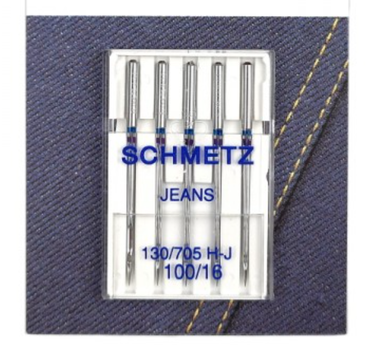 Иглы машинные бытовые № 100 SCHMETZ для джинсовых тканей