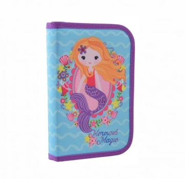 Пенал школьный твердый Smart с клапаном Mermaid