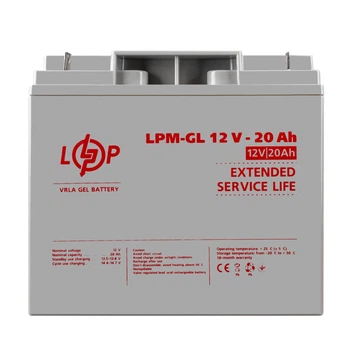 Аккумулятор гелевый LPM-GL 12V - 20 Ah s