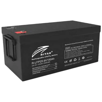 Литиевая аккумуляторная батарея Ritar R-LFP25.6V100AH G1 c bluetooth