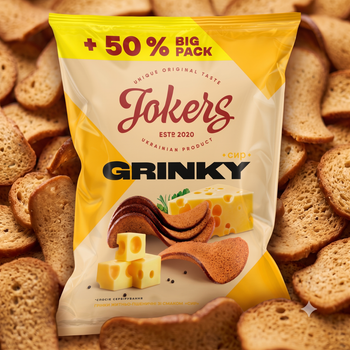 Грінки житньо-пшеничні Сир Jokers м/у 120г
