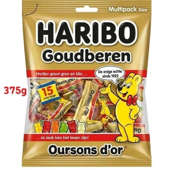 Желейні цукерки Haribo Goldbaren mini/ 15 пакетів. 375 г. Ведмедики