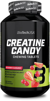 Креатин BiotechUSA 100% Creatine Candy 240 табл. (Ягоды)