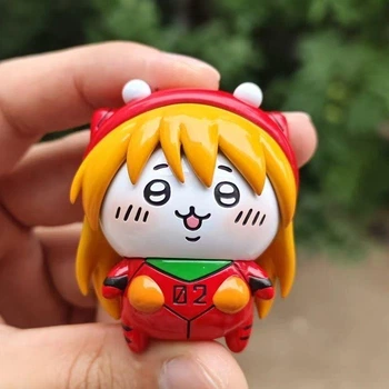 Аніме фігурка 5 см чібі Аска Ленглі Сорью (Asuka Langley Soryu) - Євангеліон (Evangelion)