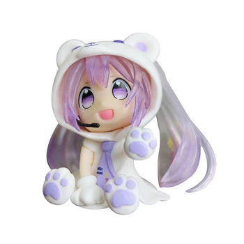 Аніме фігурка 7 см Хацуне Міку фіолетова, вокалоїд чібі Hatsune Miku Chibi anime figure