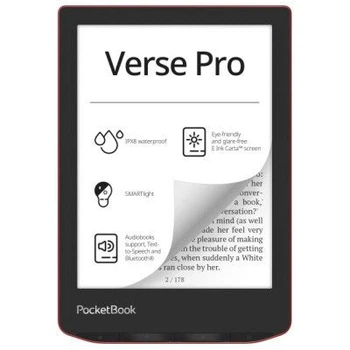 Электронная книга Pocketbook 634 Verse Pro, Passion Red (PB634-3-CIS)