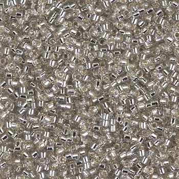 Бисер Miyuki Delica Beads 11/0, 5г, DB-1211, блестящий, серебряный