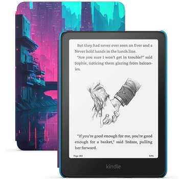 Электронная книга Amazon Kindle Paperwhite Kids (12th Gen) 16GB Black with Cyber City Cover_JP (Kindle PW Kids (12th Gen) 16GB Black+Cyber_JP)