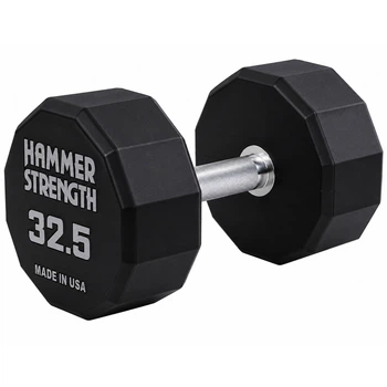 Гантель цельная профессиональная с полиуретановым покрытием 1шт HAMMER STRENGHT TA-9215-32_5 32.5 кг