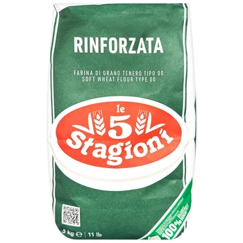Мука Le 5 Stagioni Rinforzata из мягких сортов пшеницы высший сорт 5 кг