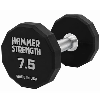 Гантель цельная профессиональная с полиуретановым покрытием 1шт HAMMER STRENGHT TA-9215-7_5 7.5 кг
