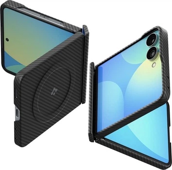 Панель Spigen Air Skin Aramid Mag MagSafe для Samsung Galaxy Z Flip8 Black (ACS11513)
