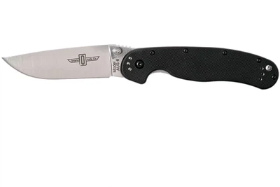 Ніж Ontario Knife RAT I AUS-8 Black ON8848
