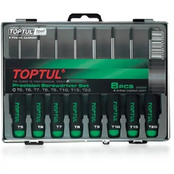 Набор отверток Toptul для точных работ (T5-T20) 8шт.