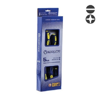 Набор отверток Toptul 5 шт. SL5,SL6,SL8,PH1,PH2