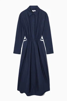 Сукня жіноча COS cutout-waist midi shirt dress 1164242001 Eur 42 Синій