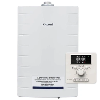 Газовый котел Kiturami Alpha Condensa 24 кВт + комплект дымохода