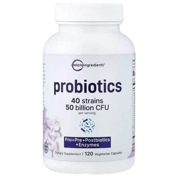Пробиотики Micro Ingredients Probiotics 120 растительных капсул