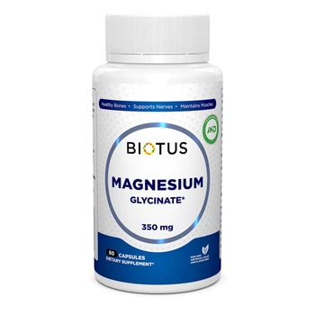Магній гліцинат, Magnesium Glycinate, 60 капсул Biotus