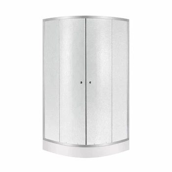Душевая кабина Lidz Latwa SC90x90.SAT.LOW.FR, стекло Frost 4 мм + Lidz Душевой поддон KAPIELKA ST90x90x15