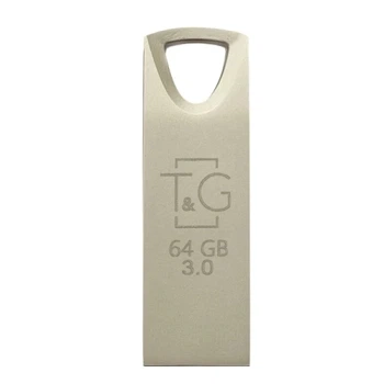 Флеш накопичувач USB 64Gb Metal TG117, Silver, USB 3.0 (TG117SL-64G3) T&G (teh0029092)
