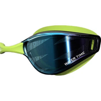 Очки для плавания зеркальные WATERTIME с диоптриями -5.00, белые, White Coating