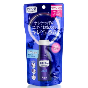 Твердый дезодорант для устранения возрастного запаха Rohto Deoco Medicated Stick 13 гр