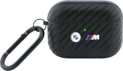 Чохол CG Mobile BMW Carbon Metal Logo для Apple AirPods Pro 3 Black (BMAP3WMPUCA2)