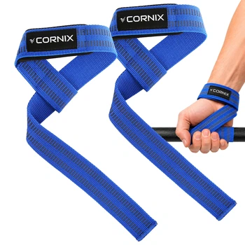 Лямки атлетические для тяги Cornix Lifting Straps XR-0506 Blue