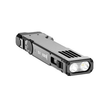Многофункциональный ручной фонарь Wuben X5 Grey с УФ светом 2Вт 365 нм и зеленым лазером класса 3R