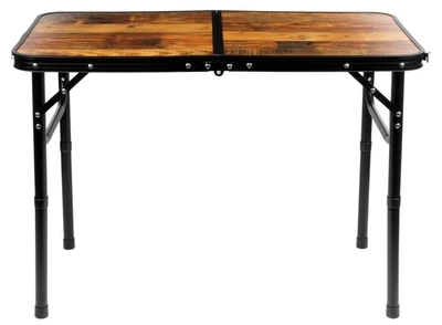 Stół turystyczny Vilde 489400 składany 2w1 80 x 40 x 33/60 cm Brązowy (5900670121645)