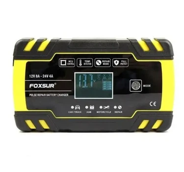 Зарядное устройство Foxsur 12V-8A/24V-4A – идеальный выбор для АКБ авто, AGM и GEL с функцией восстановления