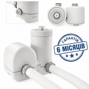 Фільтр-насос картриджний Intex 26636 (5678 л/год., 165W, тип картриджа: "A", для басейнів об'ємом 1100-31700 л., таймер, підключення Ø38 мм)