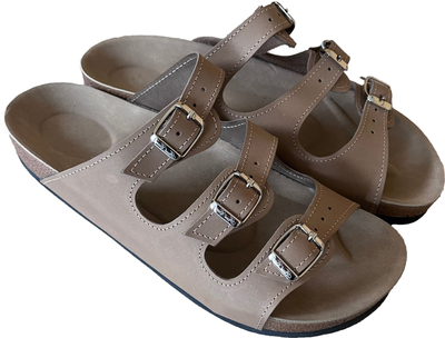 Ортопедические шлепанцы мужские кожаные FootCare, FA-302, размер 45