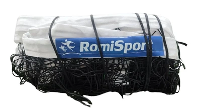 Сітка волейбольна Romi Sport 0,27 см, 950 см, чорно-біла