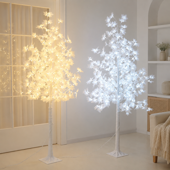 Декоративное дерево-светильник 1.8 м, 120 LED / Светильник-дерево с цветами / Декоративное светодиодное дерево