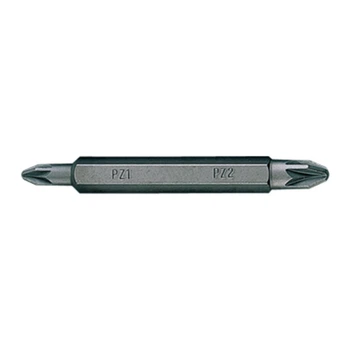 Бита торцевая 1/4" PZ1 х PZ2 L=60мм двусторонняя (уп.10)