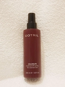 COTRIL COLORLIFE Многофункциональный спрей для окрашенных волос сохраняет яркость цвета кондиционирует и защищает от внешних факторов без эффекта утяжеления.