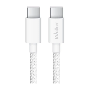 Кабель USB WALKER C860 Type-C to Type-C 65W white