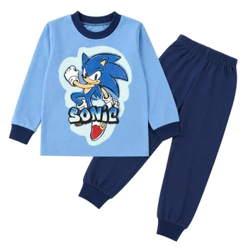 Пижама для мальчика кулир Арлекин Sonic 310-022 56 80 см - 86 см Голубая