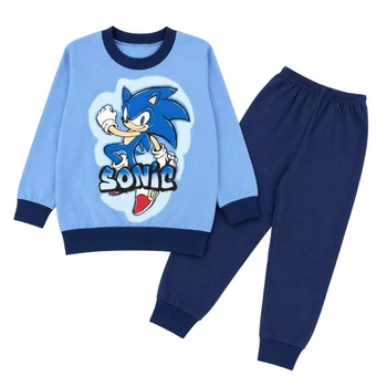 Пижама для мальчика кулир Арлекин Sonic 349-022 56 80 см - 86 см Голубая