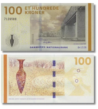 Банкнота 100 крон Данія 2009 (2015) рік UNC