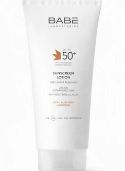 Сонцезахисний лосьйон Babe Laboratorios (Бабе Лабораторіос) SPF 50+ для тіла та обличчя, 200 мл